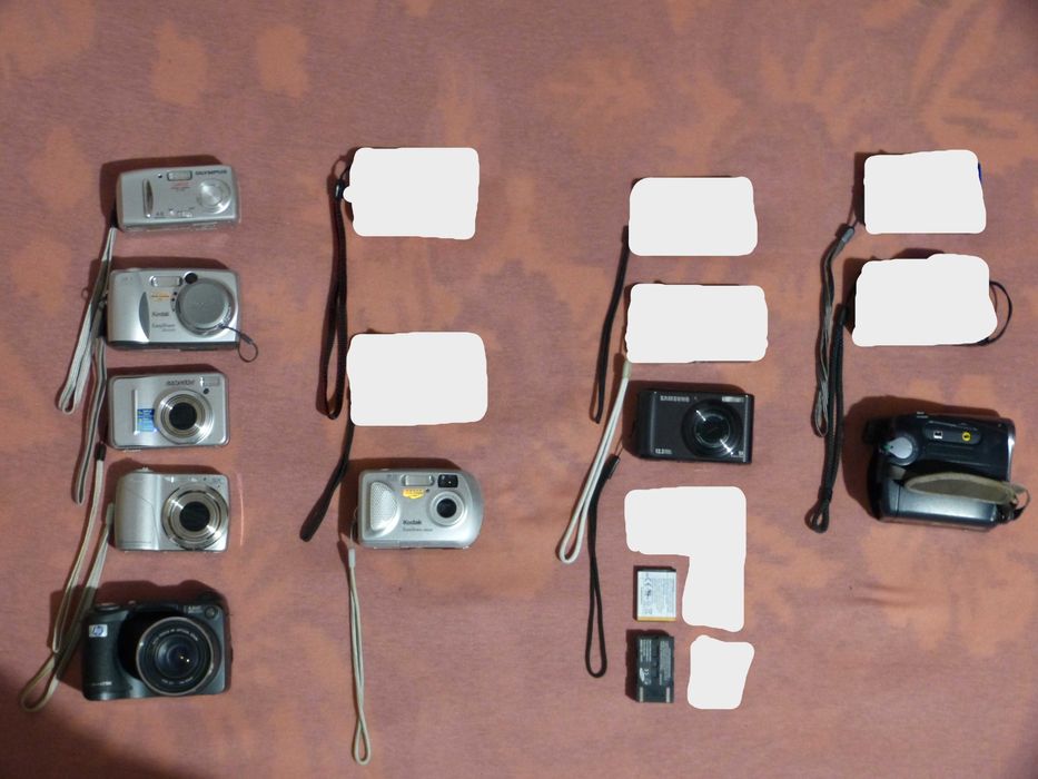 Lot 14 aparate/camere foto și video funcționale