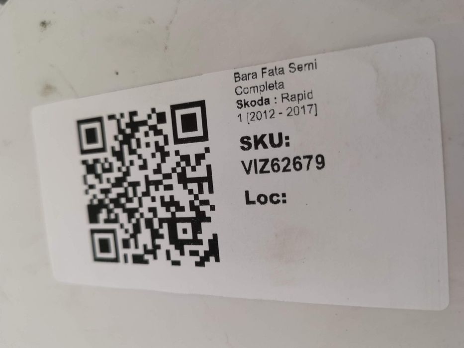 Предна броня Шкода Рапид / Skoda Rapid [ - ] Оригинална, в добро състо