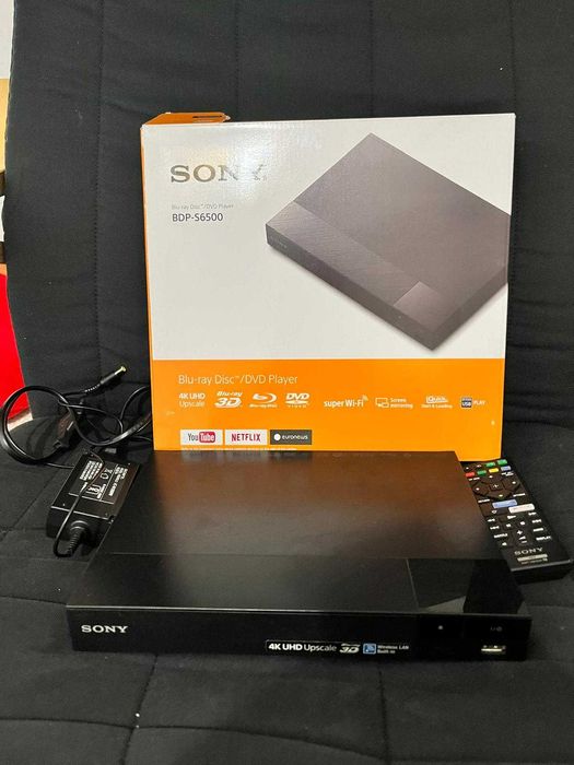 Blu Ray Player Sony BDPS6500, Smart, 3D, 4K, Wi-Fi