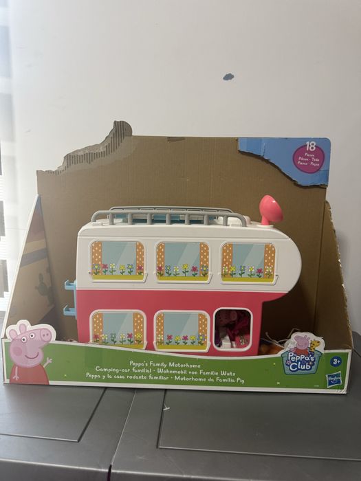 Rulota peppa pig, set joaca peppa pig, jucarii peppa