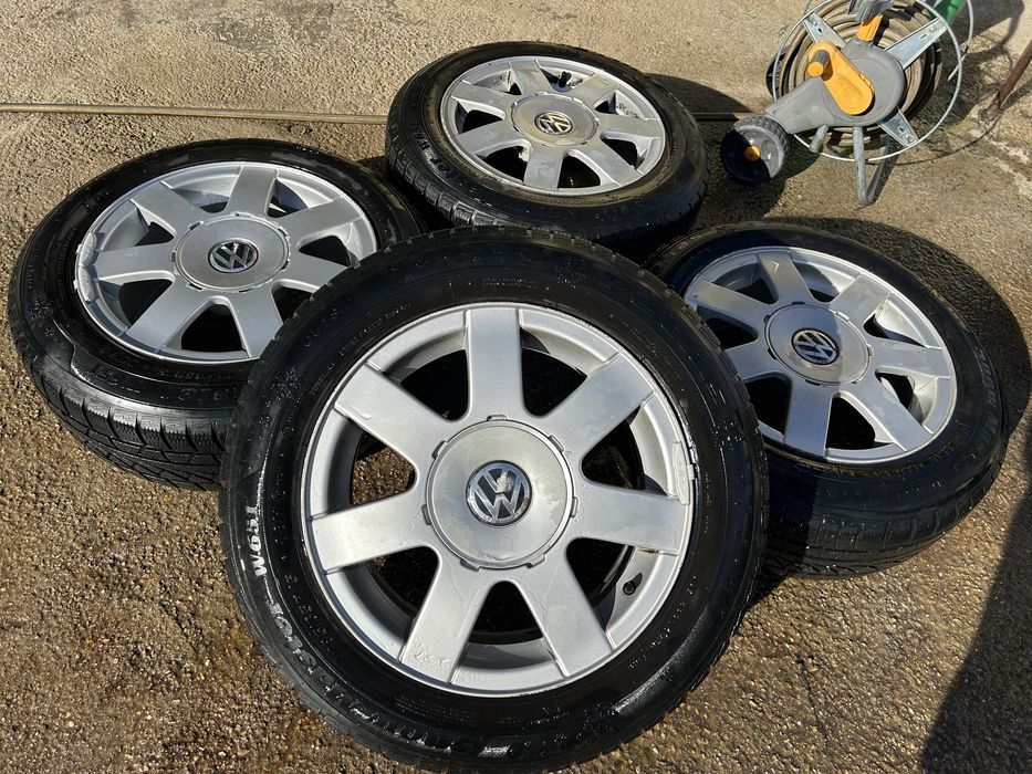 5x112 15 ски за vw pasat touran golf 5 kadi skoda seat с зимни гуми