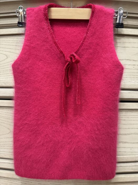 Pulover fără mâneci din cașmir, angora și lână, 13-14 years.