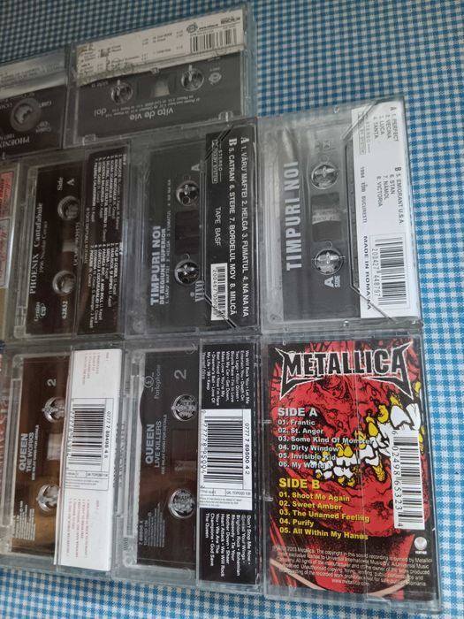 Caseta audio,Rock,Iris,Vama veche,Phoenix, Timpuri noi,Cargo,Queen,VH2