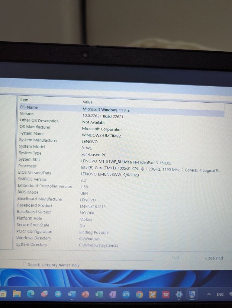 Lenovo IdeaPad 3, core i3