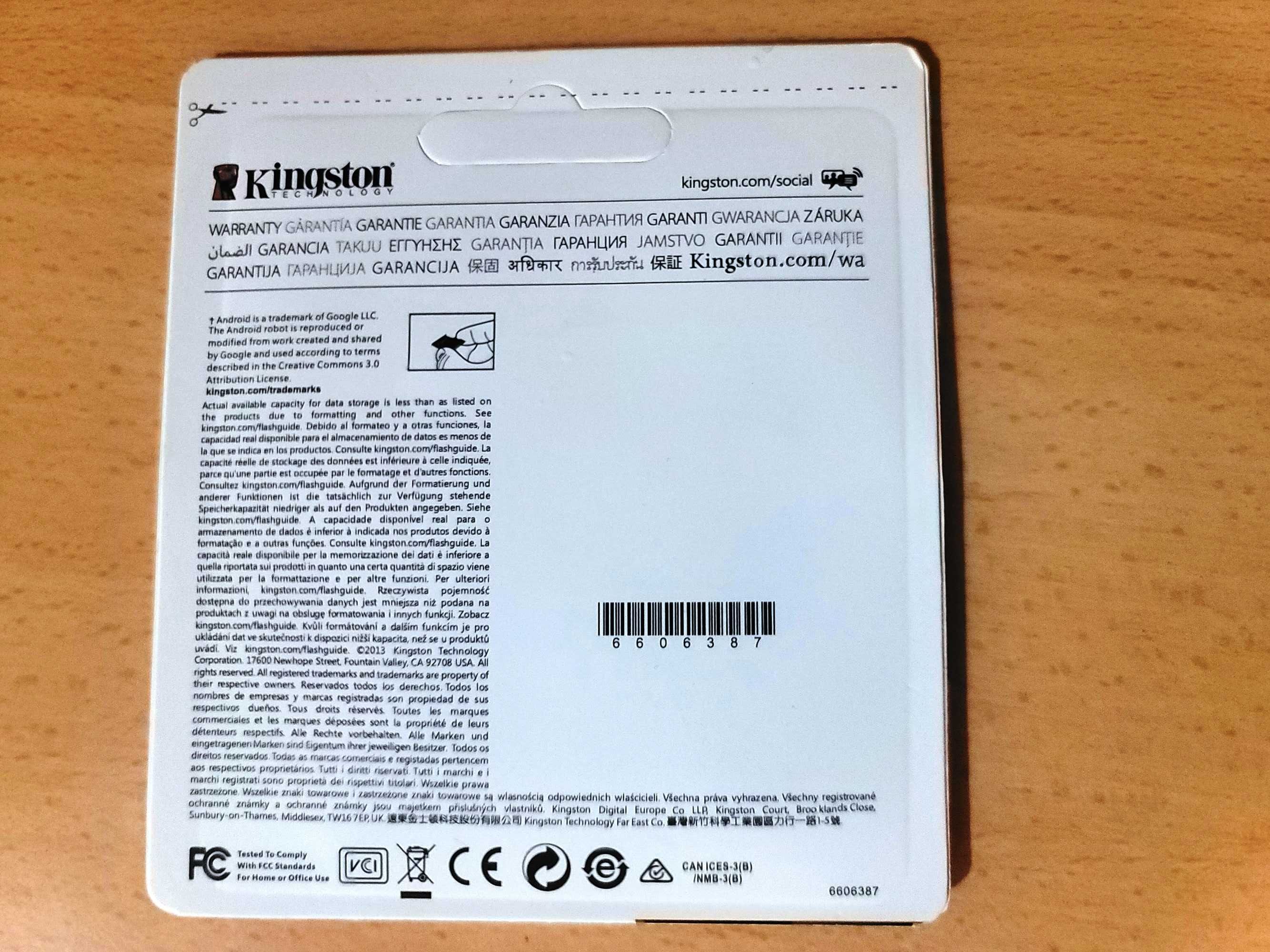 SD карта памет Kingston 512GB плюс SD адаптер