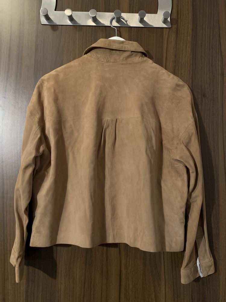 Geaca piele antilopa Massimo Dutti