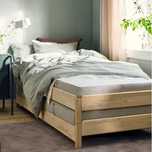 Vand pat stivuibil Ikea UTÅKER si 2 saltele VANNAREID 80cm x 200cm
