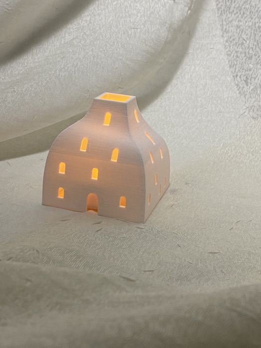 Ornamente craciun printate 3d - suport lumanare LED