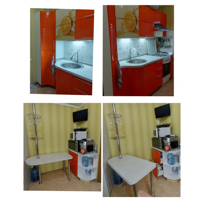 Кухонный гарнитур 2,5 м.,мдф глянец,, лдсп,  б/у.
