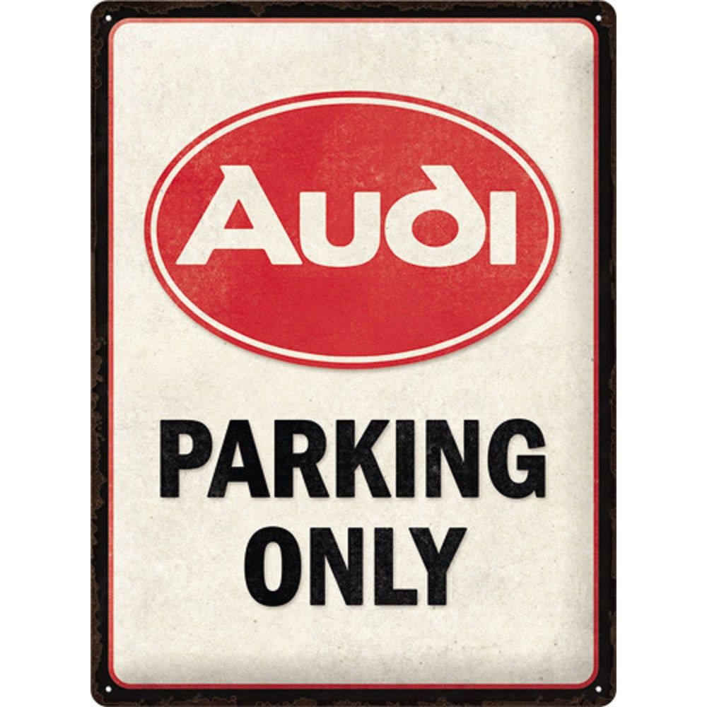 Placa decor 30x40 cm Audi - Parking Only