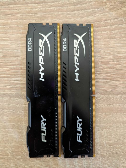 Оперативная память HyperX Fury 16gb (2*8) DDR4 2933 Мгц