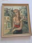 tablou pictura pe panza 57,5/67,5 cm semnat Aurel Naray