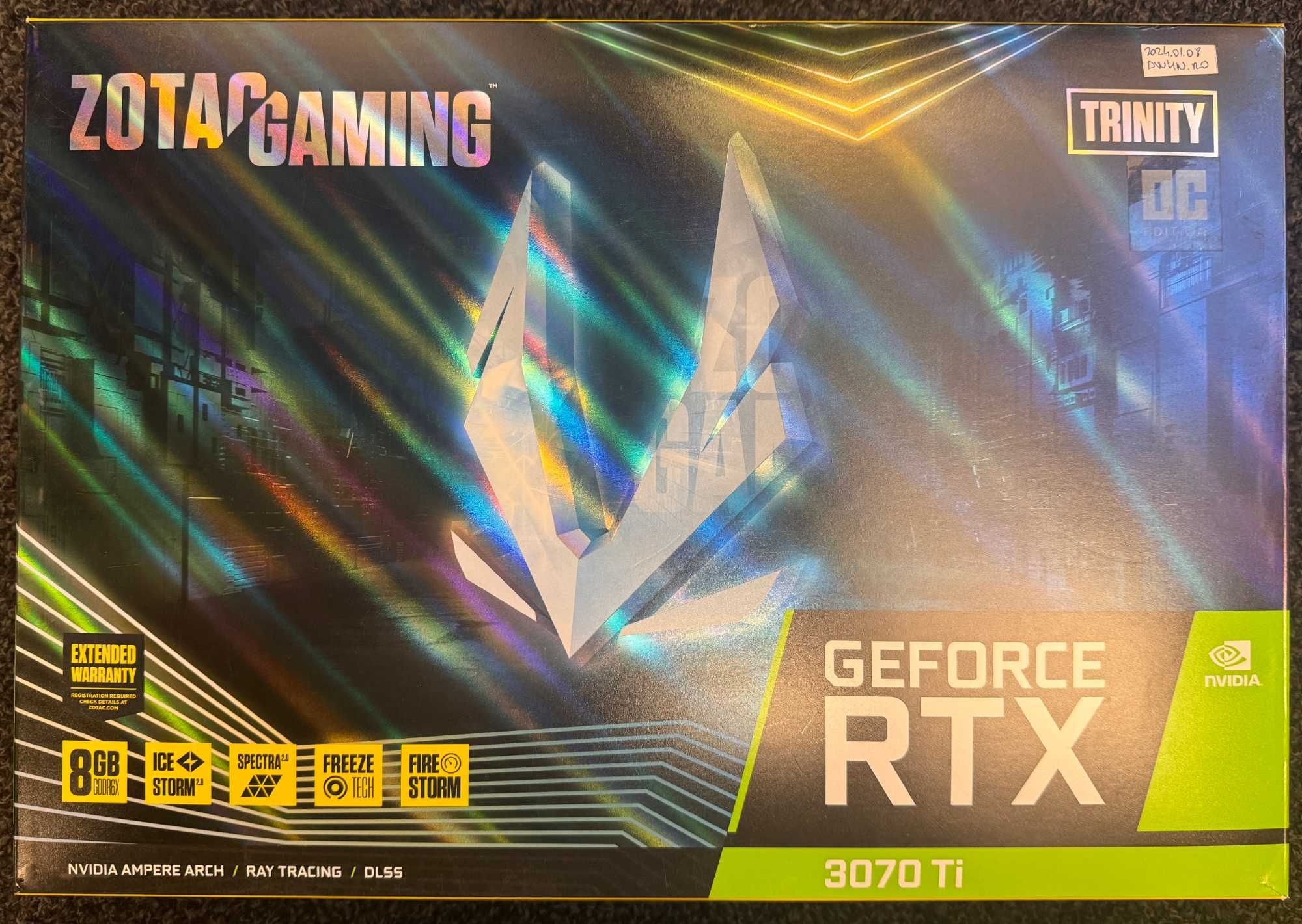 Vand Zotac GeForce RTX 3070 Ti Trinity OC 8GB GDDR6X garantie 2026
