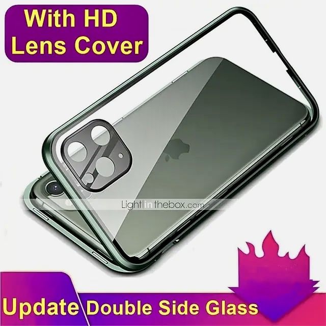 Carcasa fata-spate magnetica iPhone 11 Pro (verde)