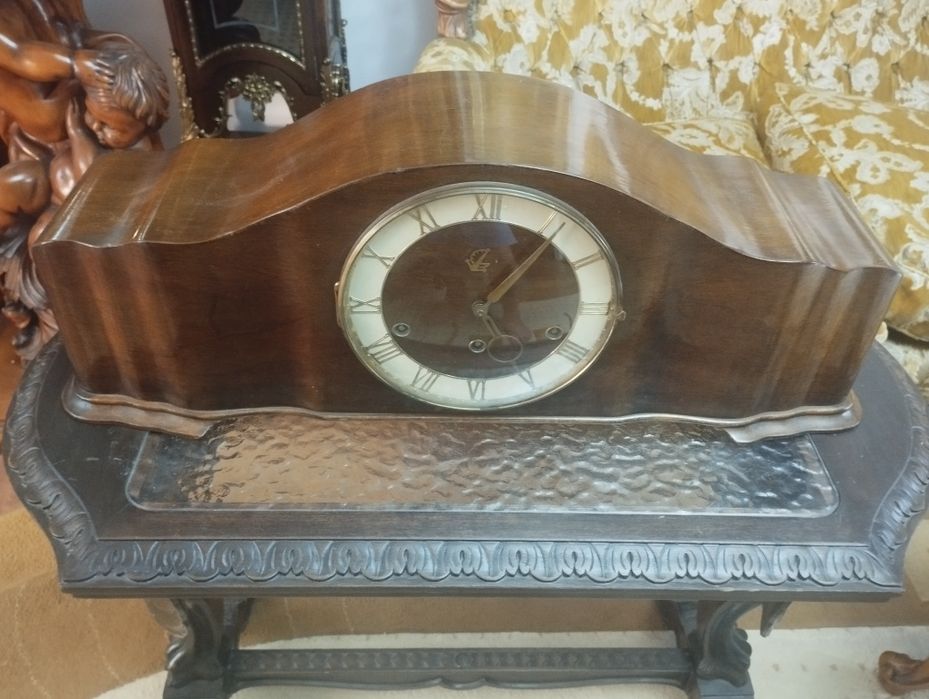 Ceas pendula de șemineu anii 50 cu pendul  Westminster
