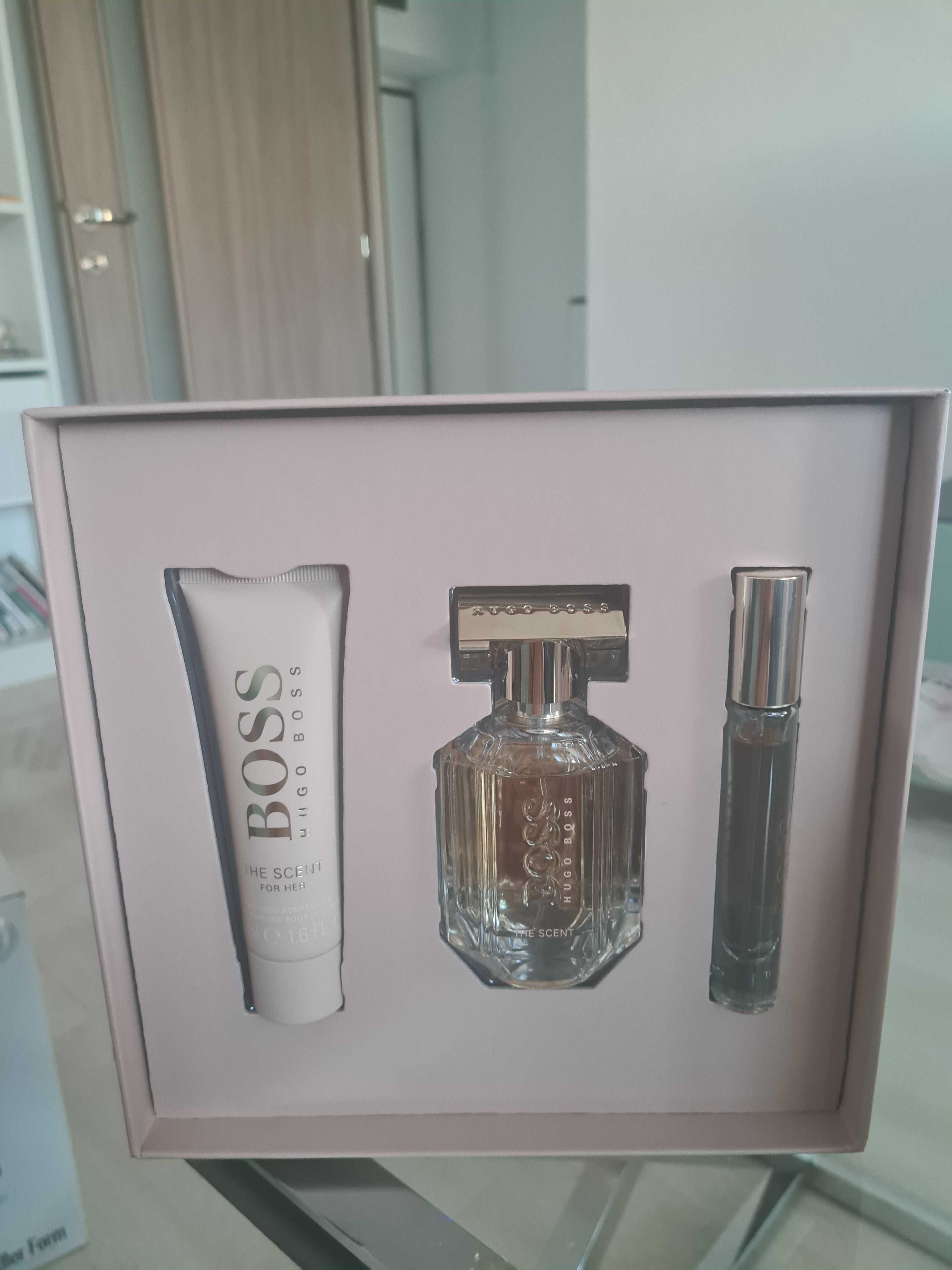 Set Boss for Her The Scent apa parfum 50ml, lotiune corp, apa parfum