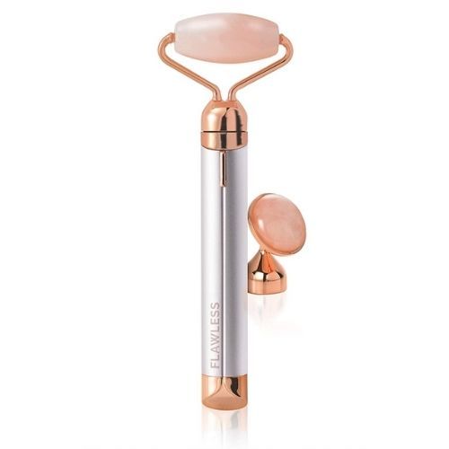 НЕМСКИ Вибриращ масажен ролер за лице – Facial roller + ЛЕД ФЕНЕР