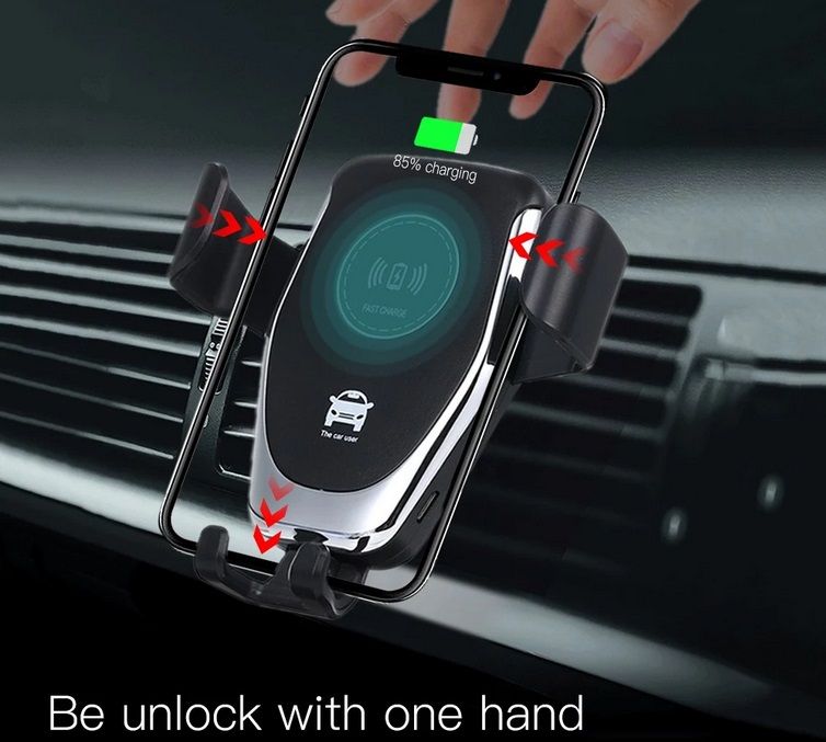 Incarcator auto wireless, suport + cablu incarcare