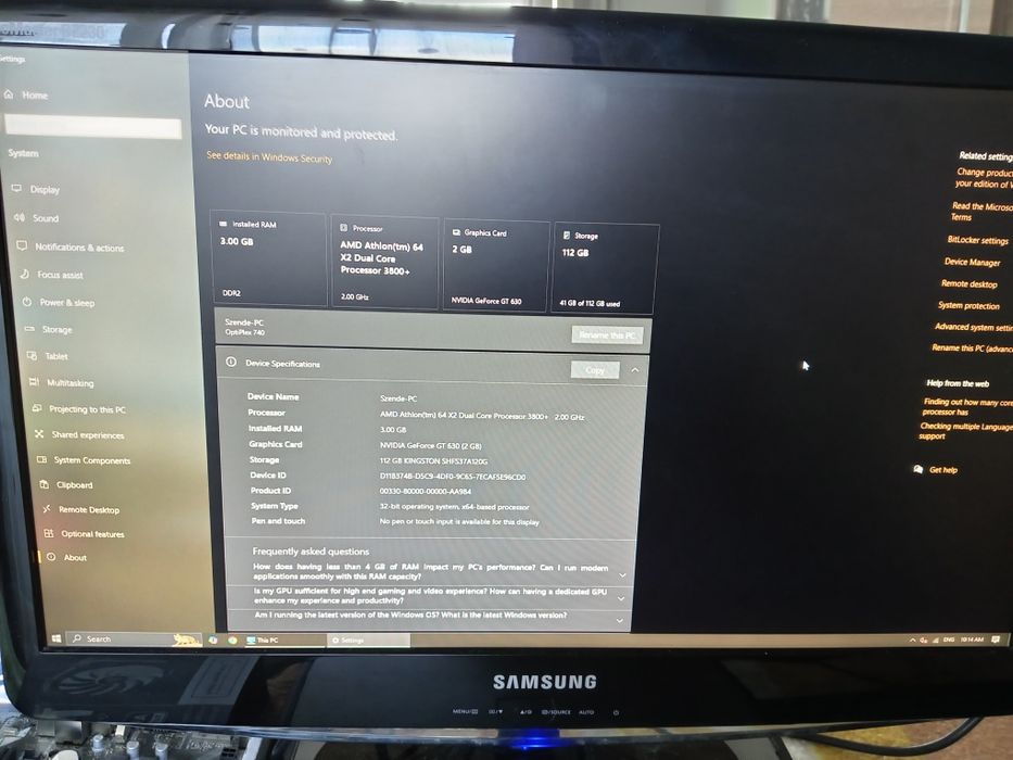 Pachet Pc Dell + Monitor