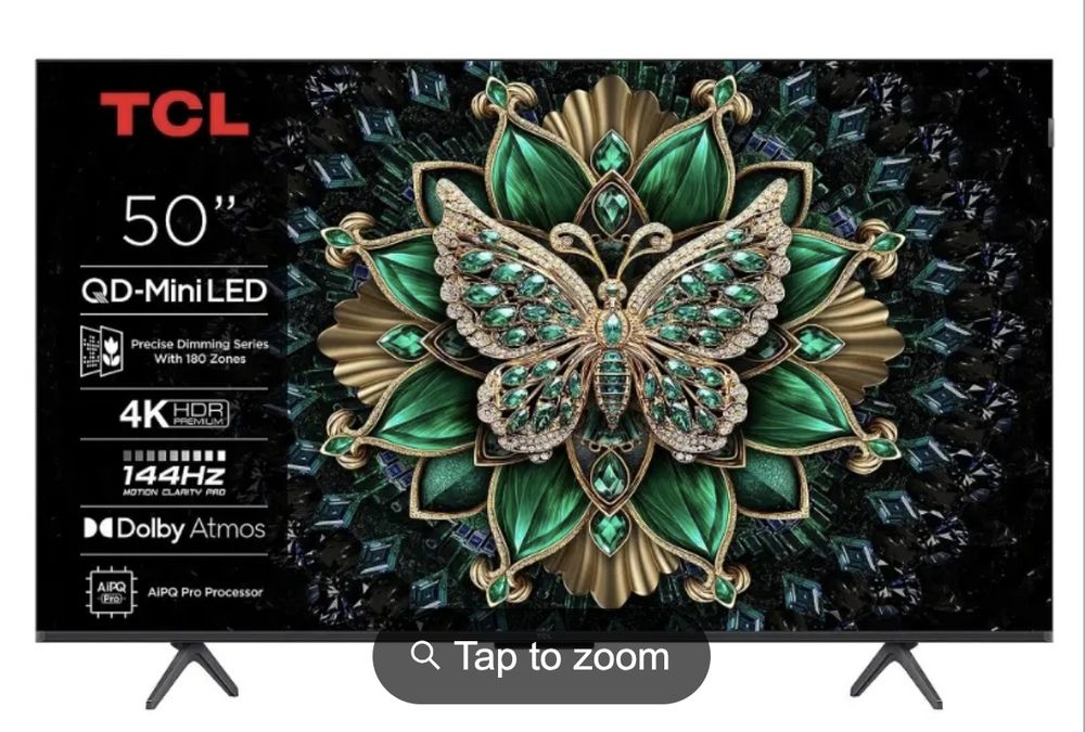 Televizor Smart MiniLED TCL 50C61K, 126 cm, Google TV, 4K Ultra HD