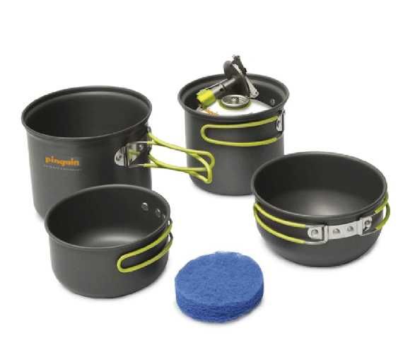 Set de vase nou pentru camping Pinguin Double Alu