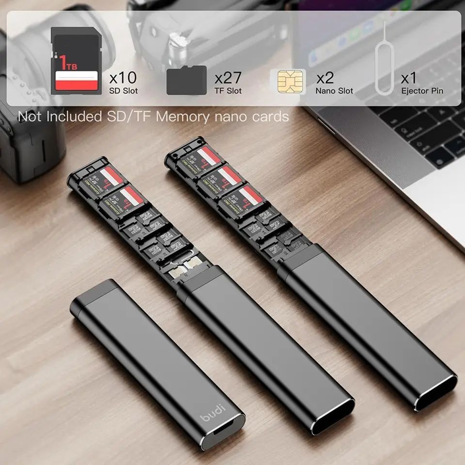 Memory card storage box