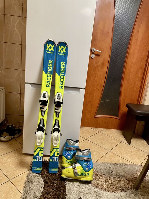 Schiuri copii 110 cm volkal cu clapari skiuri