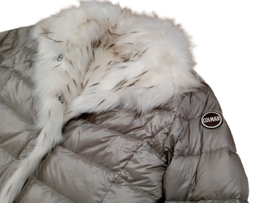 Colmar женско ДВУЛИЦЕВО пухено яке естествен косъм 90% пух перфектно