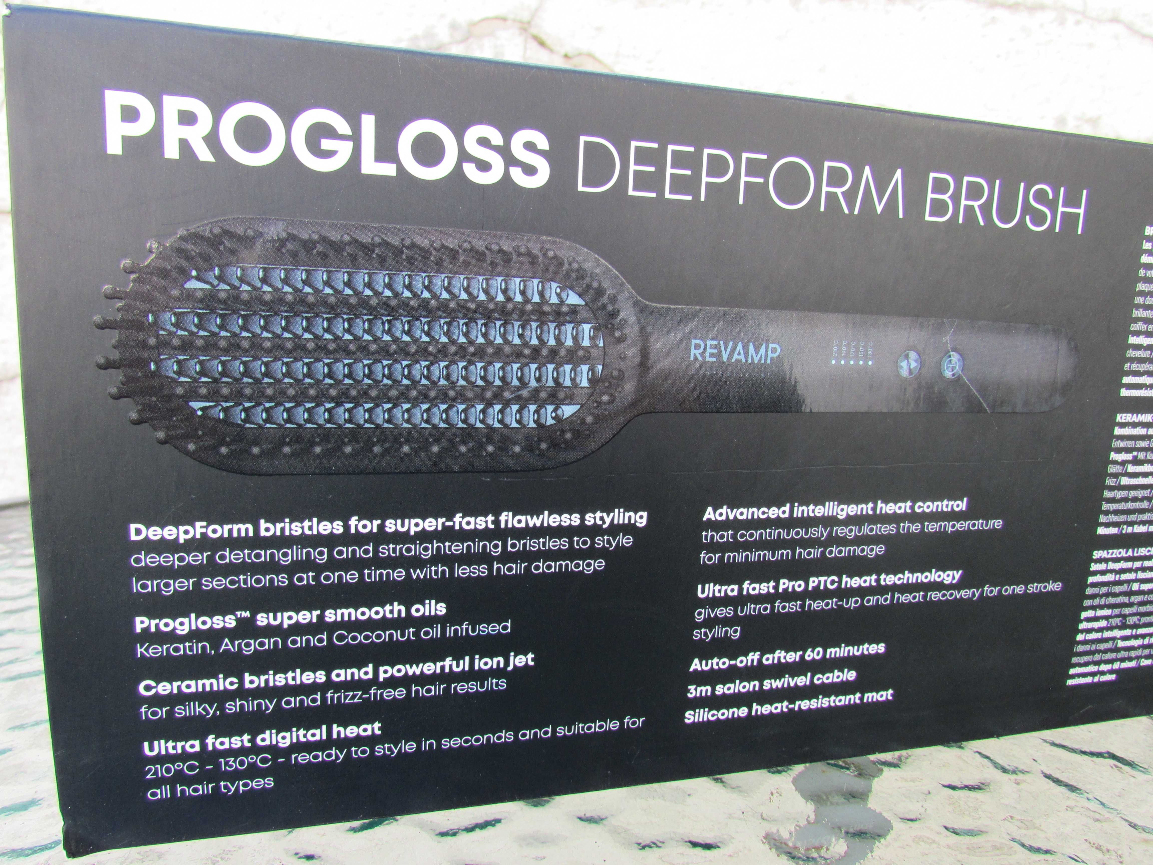 Професионална керамична четка за изправяне Revamp Progloss Deepform