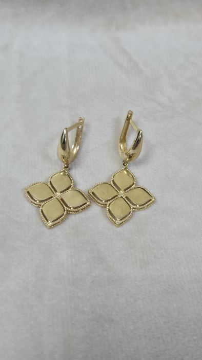 Серьги золотые ЖанТаС ломбард Астана