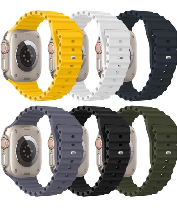 Curea Ocean Line Ceas Apple Watch ULTRA 11 10 9 8 7 SE Husa Incarcator