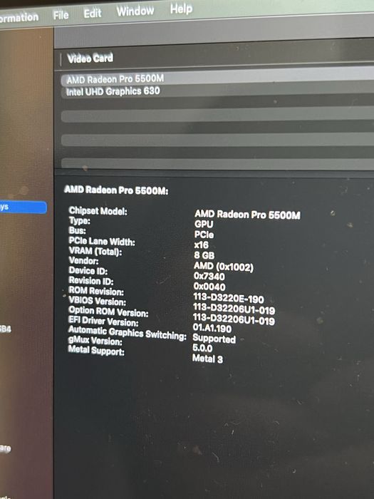 MacBookPro16,intel i9,32Ram,2tb ssd