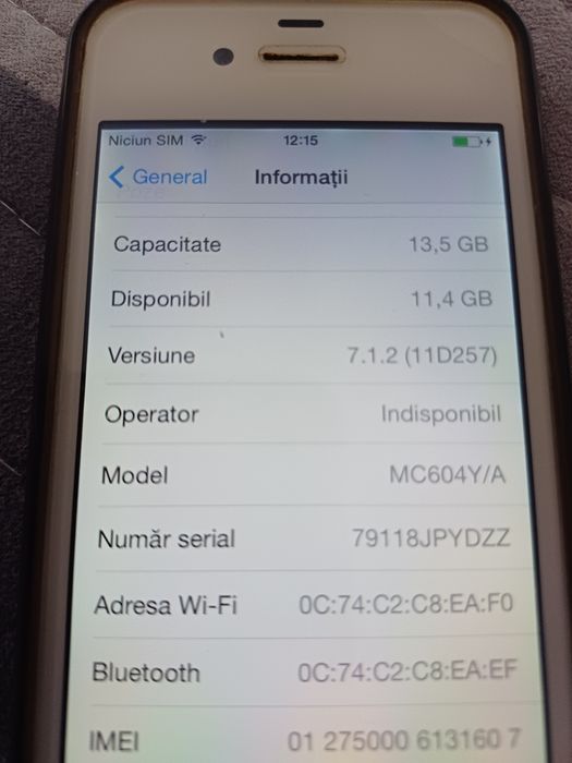 Vând Iphone 4,în stare bună de funcționare
