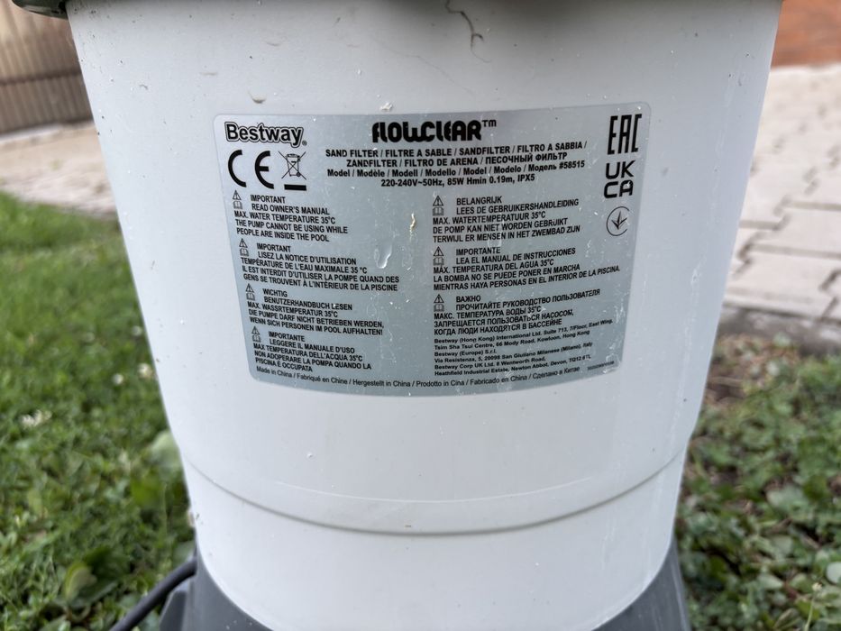 Pompa filtrare piscina pe nisip