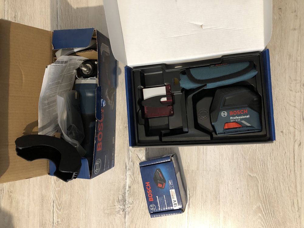 Flex Bosch, laser si baterie procore 4ah