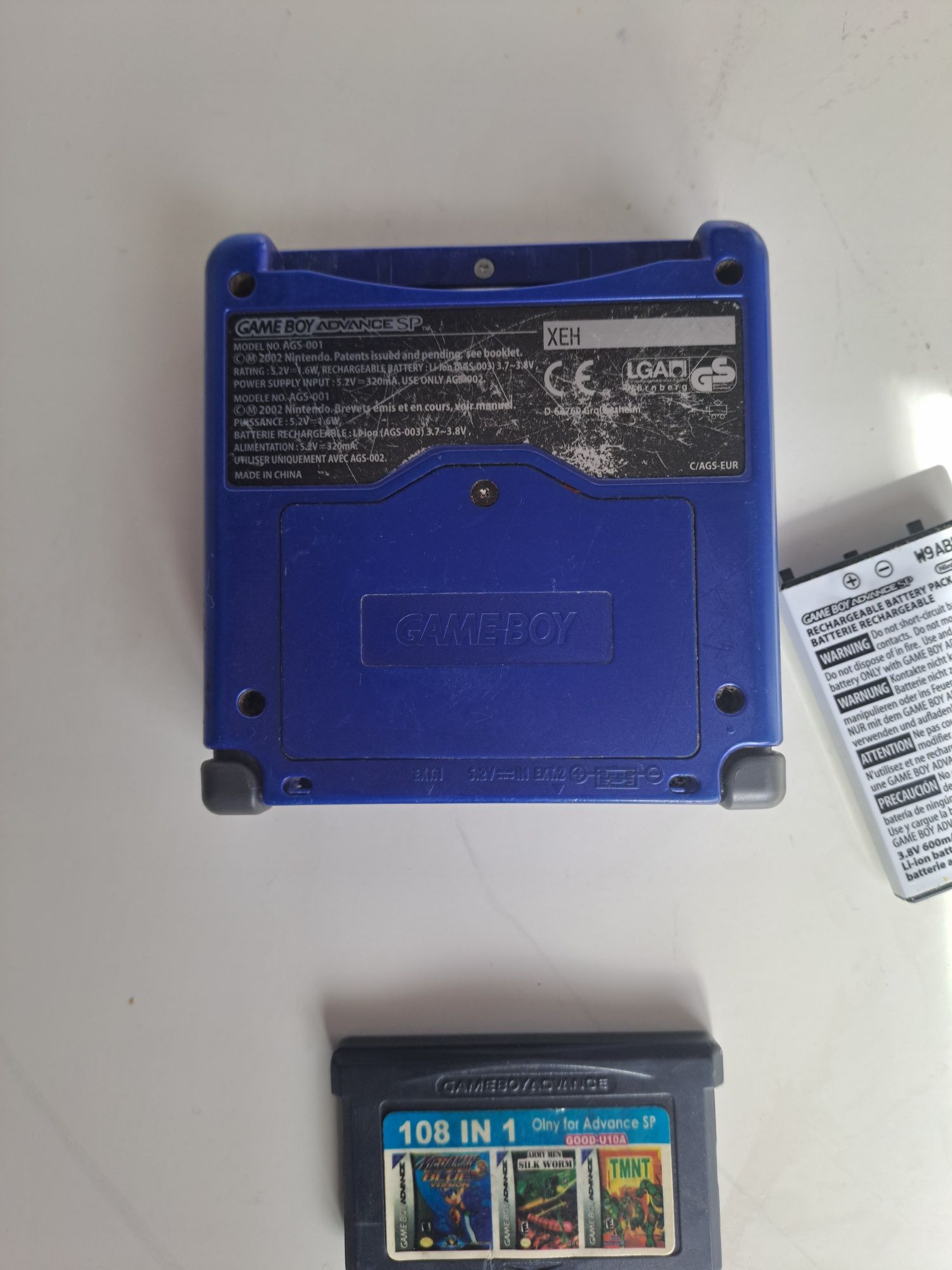 Vand nintendo game boy advance sp