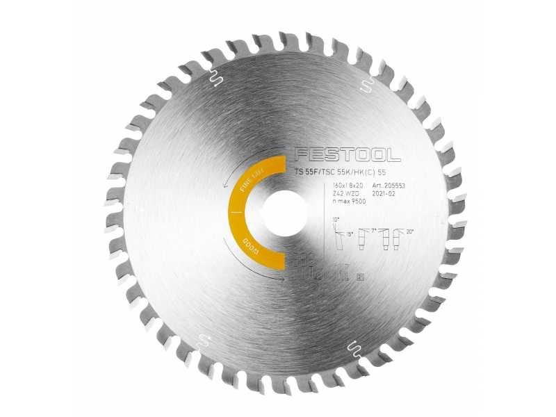 Festool циркулярен диск WOOD FINE CUT HW 160x1,8x20 WD42