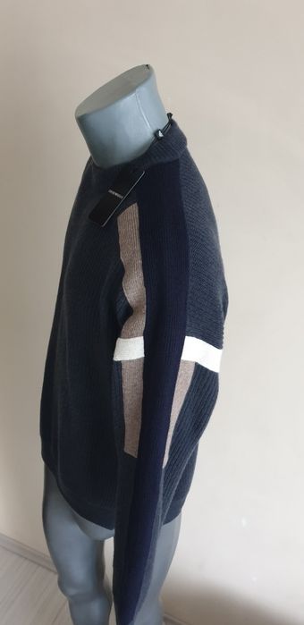 Emporio Armani Oversize Wool/Cashmere  S/M НОВО ОРИГИНАЛ Мъжки Пуловер