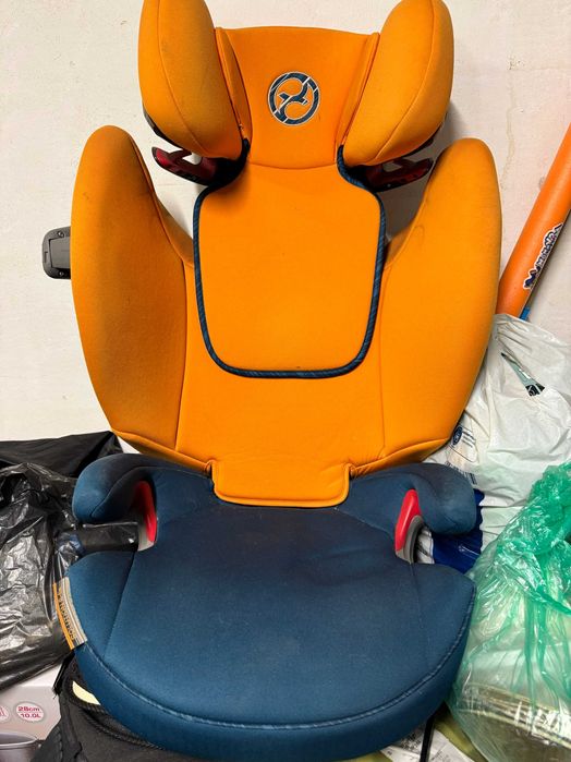 Столче за кола Cybex Solution S-fix Tropical Blue Navy, 15-36 кг
