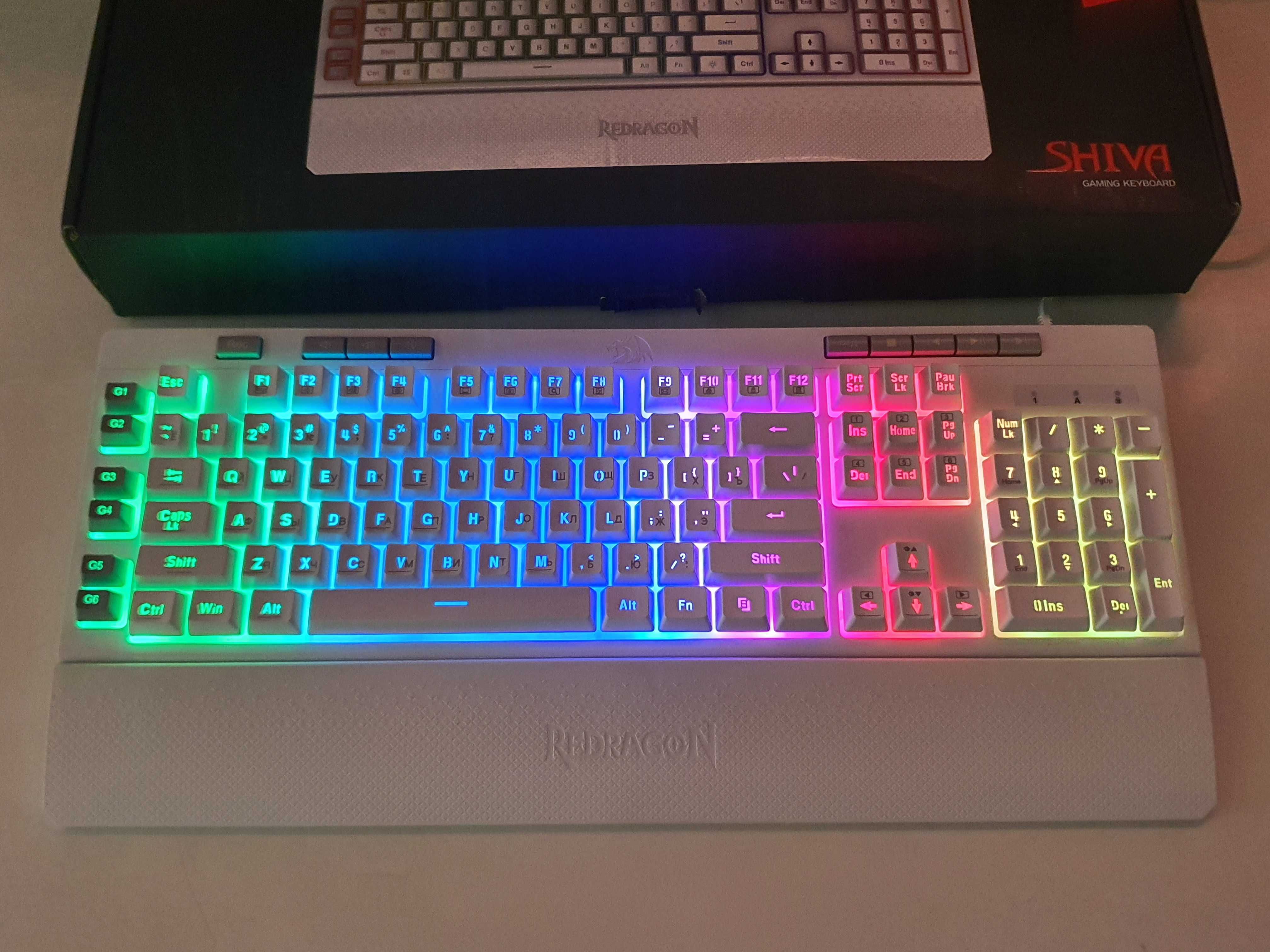 Продам игровую клавиатуру Redragon Shiva K512W-RGB