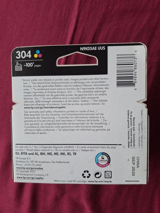 Cartuș nr. 304 N9K05AE original Hp