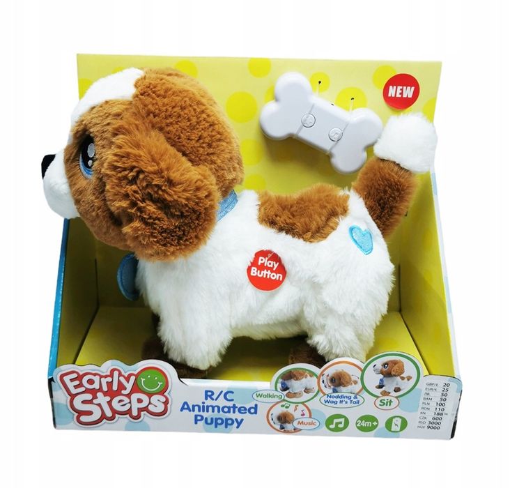 Интерактивно куче с дистанционно,отговаря на команди,ходи