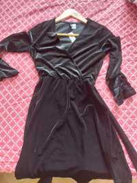 Rochie mar36 neagra catifea