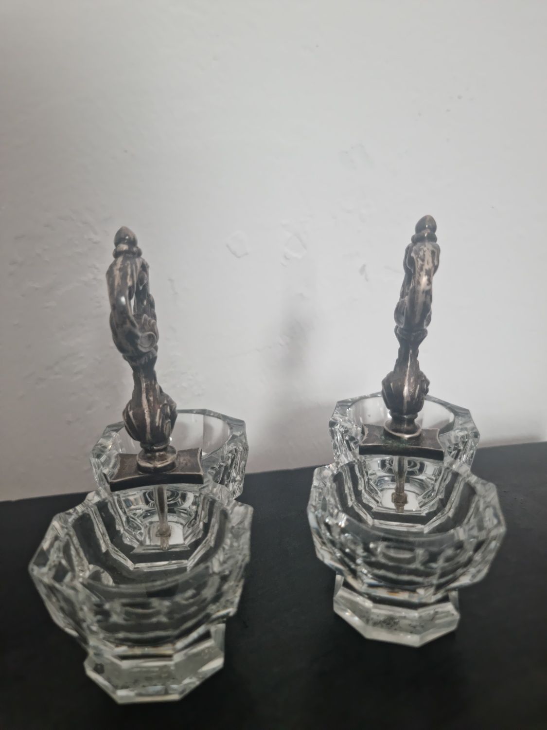 Solniță și piperniță din cristal