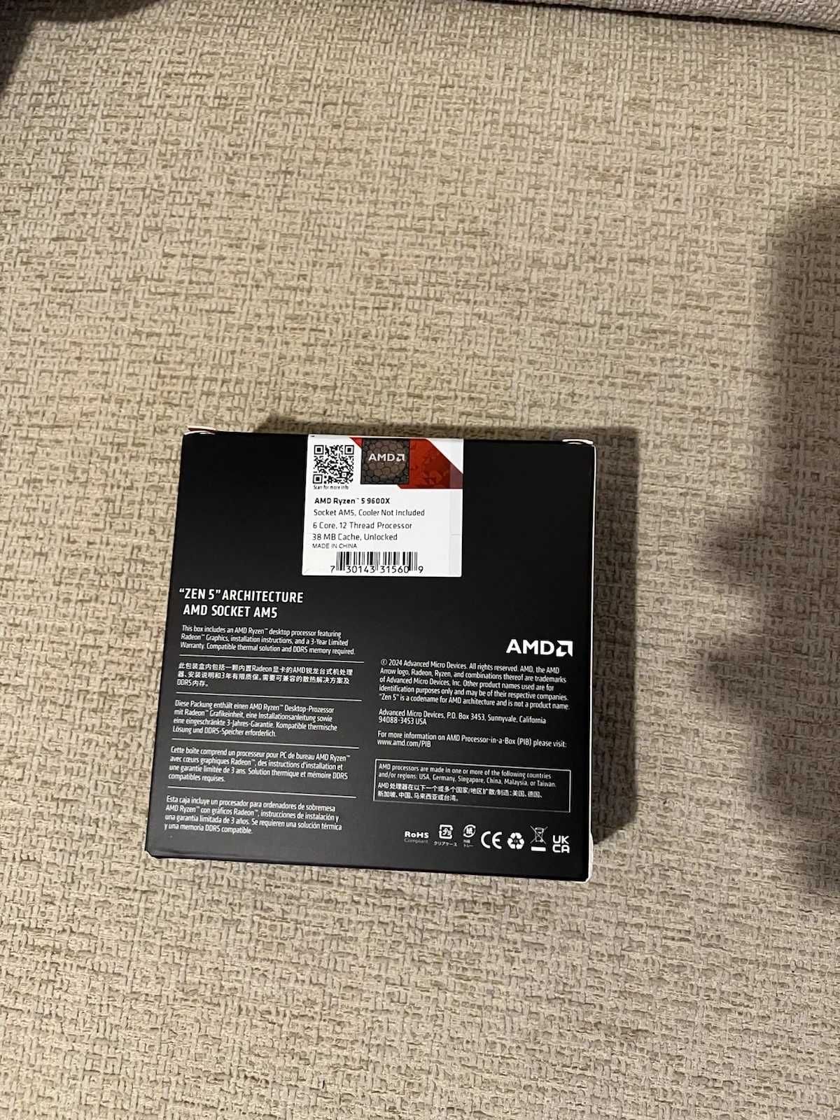 ASUS TUF Gaming B650-PLUS WIFI + НОВ! RYZEN 5 9600X 6-Core 5.4 GHz AM5