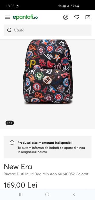 New Era rucsac unisex original nou cu eticheta