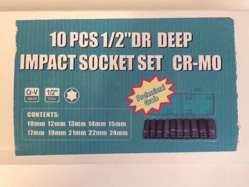 Tubulare impact 1/2 / Trusa chei 10piese 10-24mm