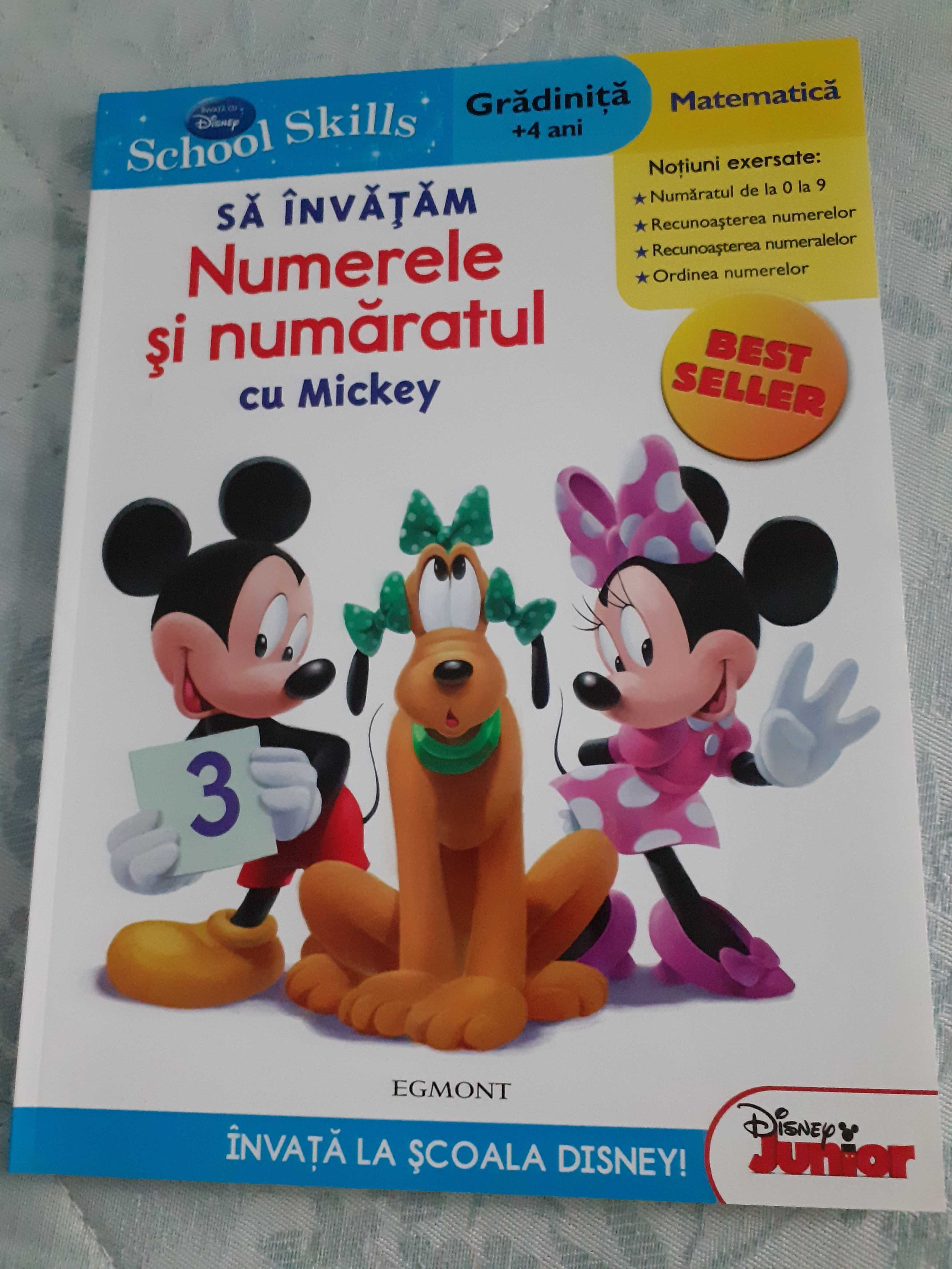 Carte noua activitati "Sa invatam numerele si numaratul cu Mickey"