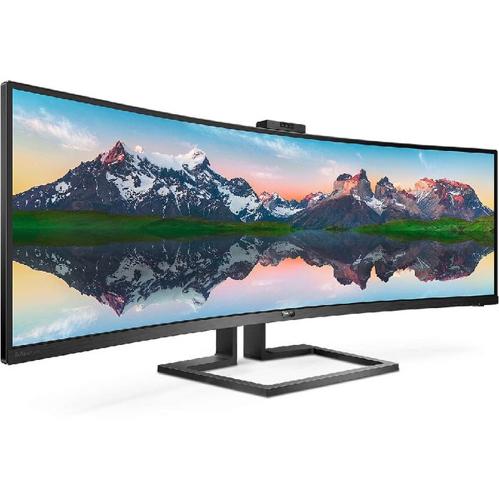 Monitor curbat LED VA Philips 48.8", Ultra wide, 32:9, 1800R, 5k Dual