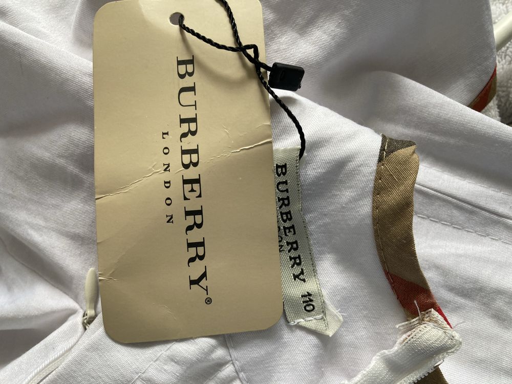 Burberry Детска памучна рокля